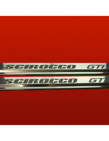 VW SCIROCCO MK2 Door sills kick plates SCIROCCO GTI  Stainless Steel 304 Mirror Finish