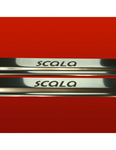 VW SCIROCCO MK2 Door sills kick plates SCALA  Stainless Steel 304 Mirror Finish