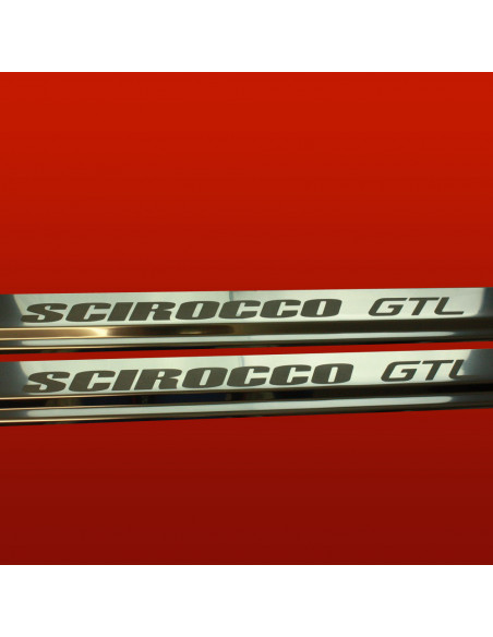 VOLKSWAGEN SCIROCCO MK2 Einstiegsleisten Türschwellerleisten SCIROCCO GTL  Edelstahl 304 Spiegelglanz