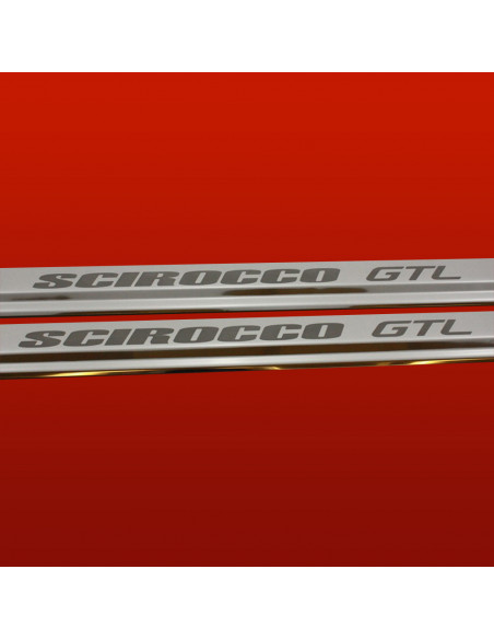 VOLKSWAGEN SCIROCCO MK2 Einstiegsleisten Türschwellerleisten SCIROCCO GTL  Edelstahl 304 Spiegelglanz