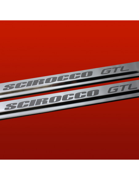 VOLKSWAGEN SCIROCCO MK2 Einstiegsleisten Türschwellerleisten SCIROCCO GTL  Edelstahl 304 Spiegelglanz