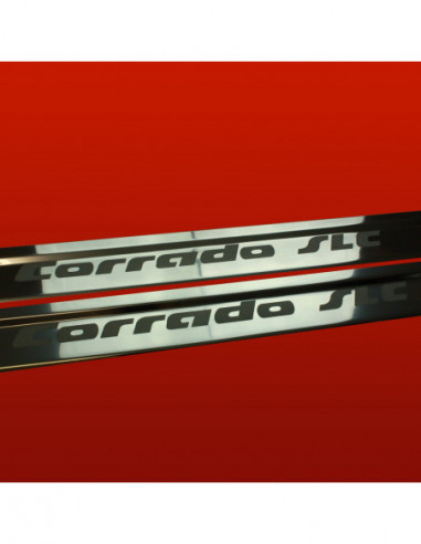 VW CORRADO  Door sills kick plates CORRADO SLC  Stainless Steel 304 Mirror Finish