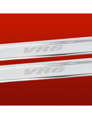 VW CORRADO  Door sills kick plates VR6  Stainless Steel 304 Mirror Finish