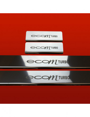 OPEL/VAUXHALL ASTRA MK6/J/IV Battitacco sottoporta ECO TURBO5 porte Acciaio inox 304 finitura a specchio