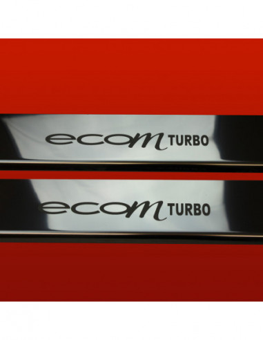 OPEL/VAUXHALL ASTRA MK6/J/IV Battitacco sottoporta ECO TURBO3 porte Acciaio inox 304 finitura a specchio