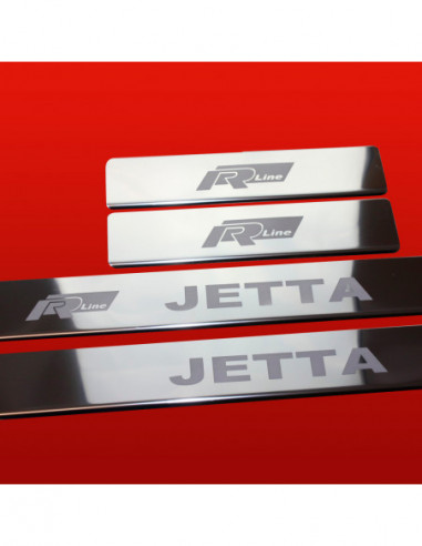 VW JETTA MK6 Door sills kick plates JETTA RLINE  Stainless Steel 304 Mirror Finish