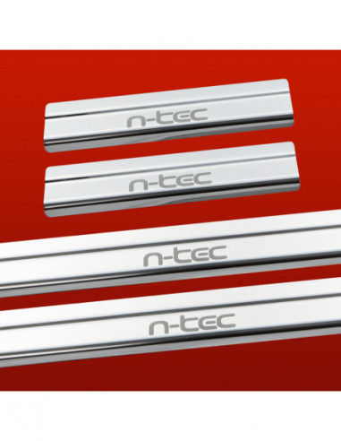 NISSAN QASHQAI MK1 Door sills kick plates N-TEC  Stainless Steel 304 Mirror Finish