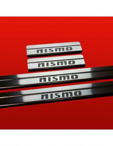 NISSAN QASHQAI MK1 Door sills kick plates NISMO TYPE2  Stainless Steel 304 Mirror Finish