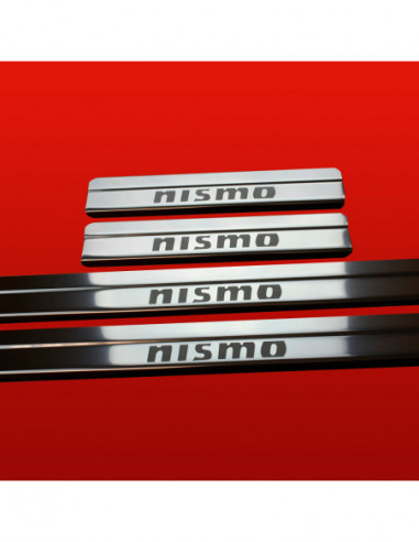 NISSAN QASHQAI MK1 Door sills kick plates NISMO TYPE2 2 Stainless Steel 304 Mirror Finish
