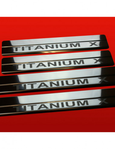 FORD B-MAX  Door sills kick plates TITANIUM X  Stainless Steel 304 Mirror Finish