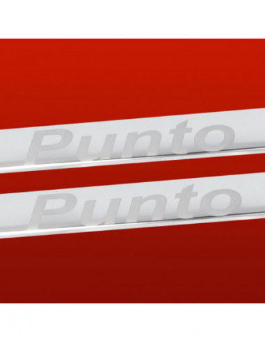 FIAT PUNTO MK2 Door sills kick plates  3 doors Stainless Steel 304 Mirror Finish