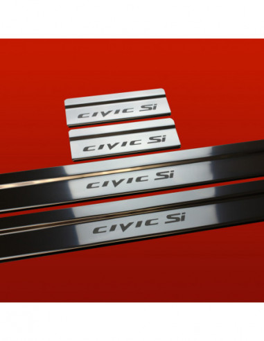 HONDA CIVIC MK9 Door sills kick plates CIVIC SI Saloon Stainless Steel 304 Mirror Finish