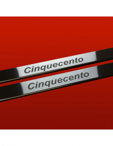 FIAT CINQUECENTO  Door sills kick plates   Stainless Steel 304 Mirror Finish
