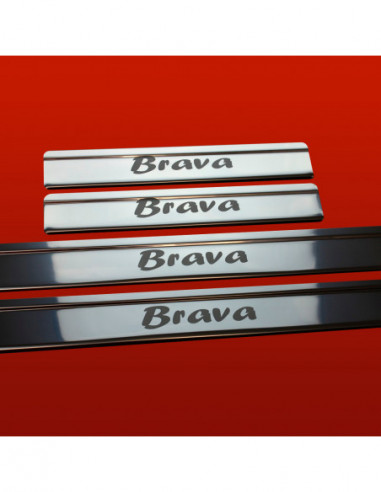 FIAT BRAVA  Door sills kick plates   Stainless Steel 304 Mirror Finish