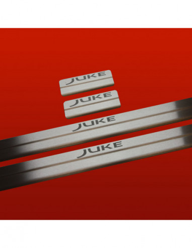 NISSAN JUKE  Door sills kick plates  Prefacelift Stainless Steel 304 Mat Finish