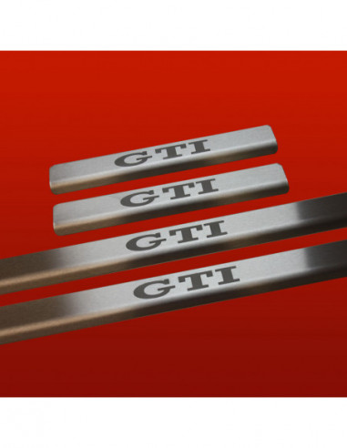VOLKSWAGEN GOLF MK6 Einstiegsleisten Türschwellerleisten GTI 5 Türen Edelstahl 304 Matte Oberfläche
