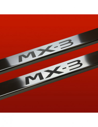 MAZDA MX-3  Door sills kick plates   Stainless Steel 304 Mirror Finish