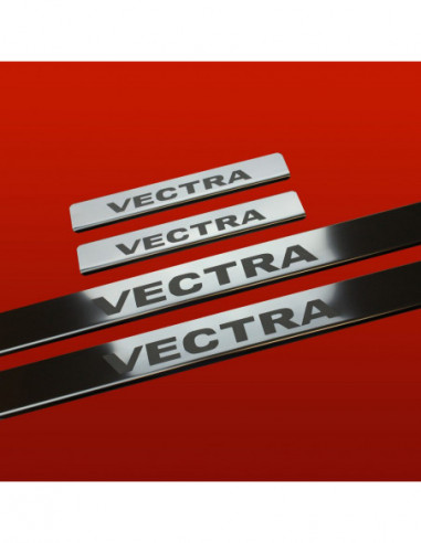 OPEL/VAUXHALL VECTRA C Door sills kick plates  Estate Stainless Steel 304 Mirror Finish
