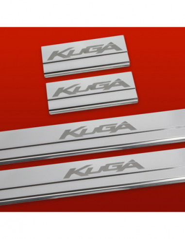 FORD KUGA MK1 Door sills kick plates   Stainless Steel 304 Mirror Finish