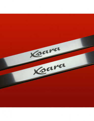 CITROEN XSARA  Door sills kick plates  Prefacelift 3 doors Stainless Steel 304 Mirror Finish