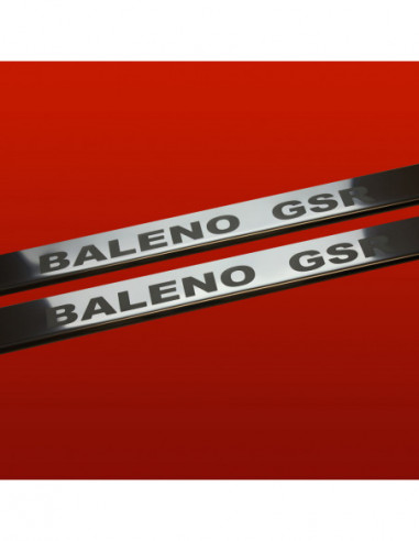 SUZUKI BALENO MK1 Door sills kick plates BALENO GSR  Stainless Steel 304 Mirror Finish