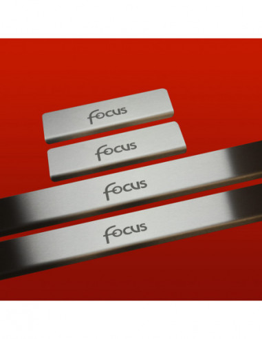 FORD FOCUS MK1 Einstiegsleisten Türschwellerleisten   5 Türen Edelstahl 304 Matte Oberfläche