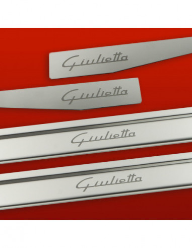 ALFA ROMEO GIULIETTA  Door sills kick plates   Stainless Steel 304 Mat Finish