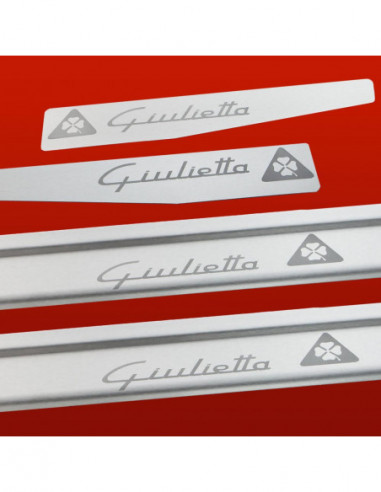 ALFA ROMEO GIULIETTA  Door sills kick plates GIULIETTA S  Stainless Steel 304 Mat Finish