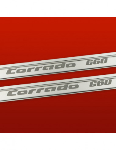 VW CORRADO  Door sills kick plates CORRADO G60  Stainless Steel 304 Mat Finish