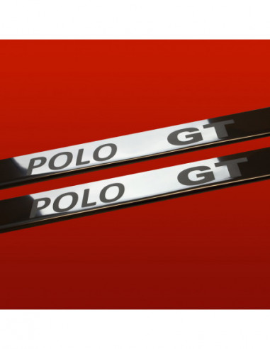 VW POLO MK5 6R Door sills kick plates POLO GT 3 doors Stainless Steel 304 Mirror Finish