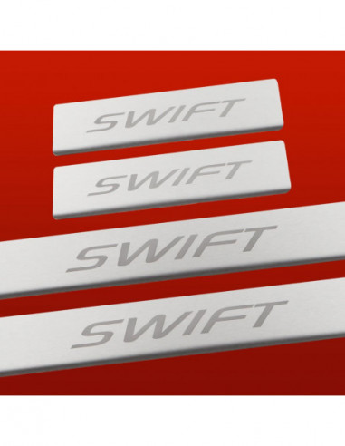 SUZUKI SWIFT MK4 Einstiegsleisten Türschwellerleisten   5 Türen Edelstahl 304 Matte Oberfläche