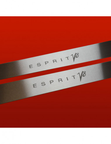 LOTUS ESPRIT  Einstiegsleisten Türschwellerleisten ESPRIT V8  Edelstahl 304 Matte Oberfläche