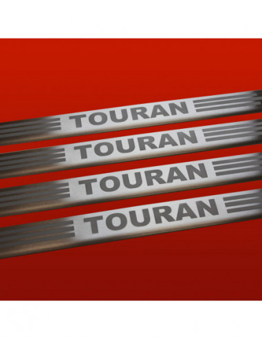 VW TOURAN MK1 Door sills kick plates TOURAN TYPE2  Stainless Steel 304 Mat Finish