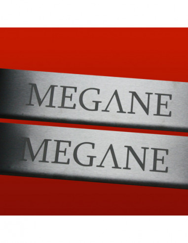 RENAULT MEGANE MK2 Door sills kick plates  Convertible/CabRIO Stainless Steel 304 Mat Finish