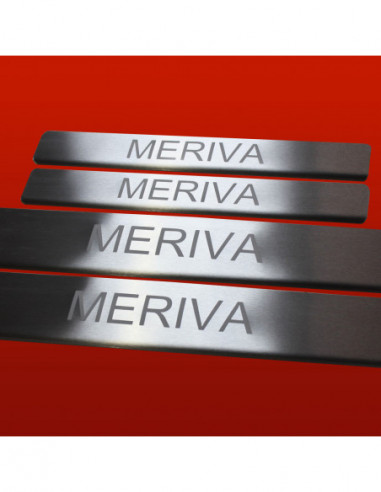 OPEL/VAUXHALL MERIVA A Door sills kick plates   Stainless Steel 304 Mat Finish