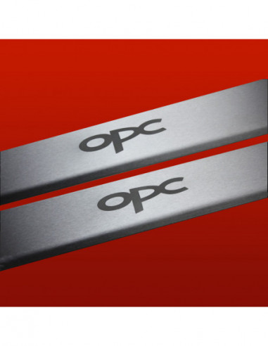 OPEL/VAUXHALL CORSA D Battitacco sottoporta OPC3 porte Acciaio inox 304 Finitura opaca