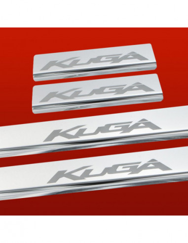 FORD KUGA MK2 Plaques de seuil de porte   Acier inoxydable 304 Finition miroir