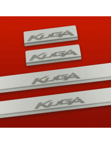 FORD KUGA MK2 Door sills kick plates   Stainless Steel 304 Mat Finish