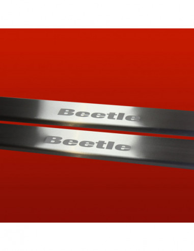 VW BEETLE  Door sills kick plates   Stainless Steel 304 Mat Finish