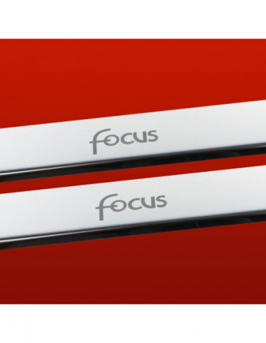 FORD FOCUS MK1 Door sills kick plates  3 doors Stainless Steel 304 Mirror Finish