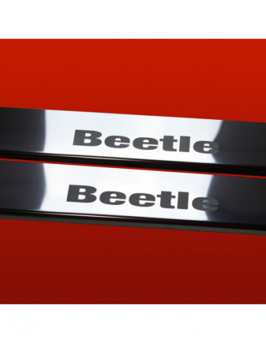 VW BEETLE  Door sills kick plates BEETLE RLINE  Stainless Steel 304 Mirror Finish