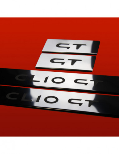 RENAULT CLIO MK4 Battitacco sottoporta CLIO GT5 porte Acciaio inox 304 finitura a specchio