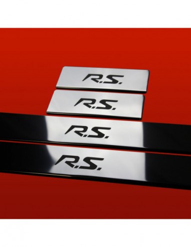 RENAULT CLIO MK4 Door sills kick plates RS 5 doors Stainless Steel 304 Mirror Finish