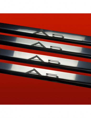 AUDI A5 B8 Door sills kick plates  Sportback Prefacelift Stainless Steel 304 Mirror Finish