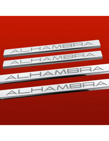 SEAT ALHAMBRA MK2 Door sills kick plates   Stainless Steel 304 Mirror Finish