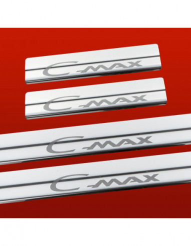 FORD C-MAX MK2 Door sills kick plates   Stainless Steel 304 Mirror Finish