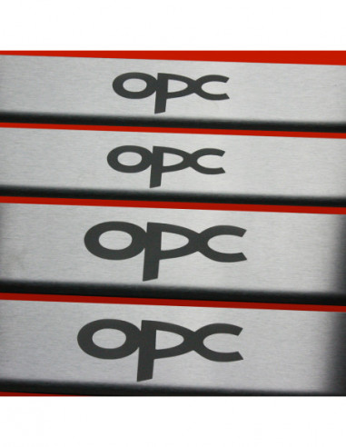OPEL/VAUXHALL VECTRA C Nakładki progowe na progi OPC Hatchback/Sedan Stal nierdzewna 304 mat
