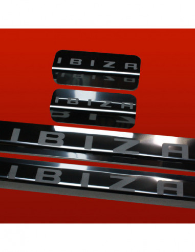 SEAT IBIZA MK3 6L Door sills kick plates   Stainless Steel 304 Mirror Finish
