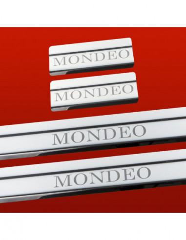 FORD MONDEO MK4 Door sills kick plates   Stainless Steel 304 Mirror Finish