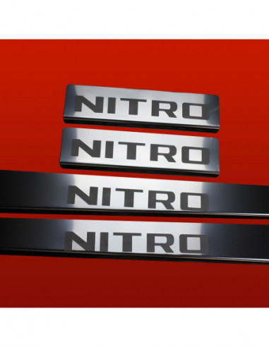 DODGE NITRO  Door sills kick plates   Stainless Steel 304 Mirror Finish